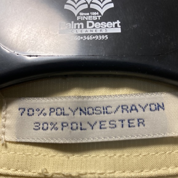 Bamboo Cay light yellow short sleeve button up shirt - Picture 4 of 6